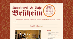 Desktop Screenshot of cafe-brueheim.de